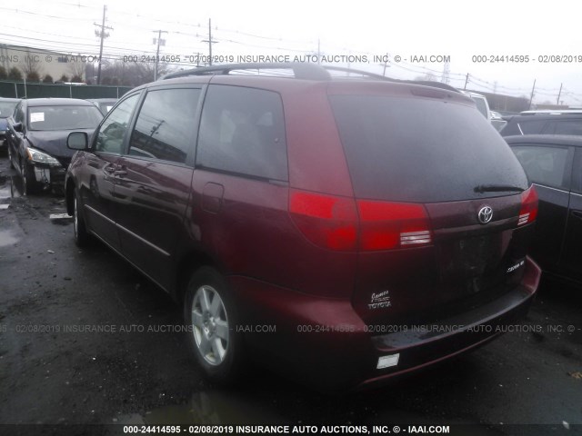 5TDZA23CX4S053992 - 2004 TOYOTA SIENNA CE/LE RED photo 3