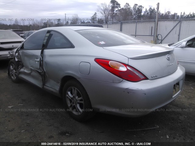 4T1CE38PX6U751069 - 2006 TOYOTA CAMRY SOLARA SE/SLE SILVER photo 3