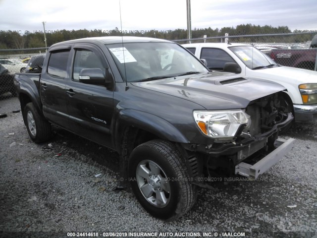 5TFJU4GN4FX088682 - 2015 TOYOTA TACOMA DOUBLE CAB PRERUNNER GRAY photo 1