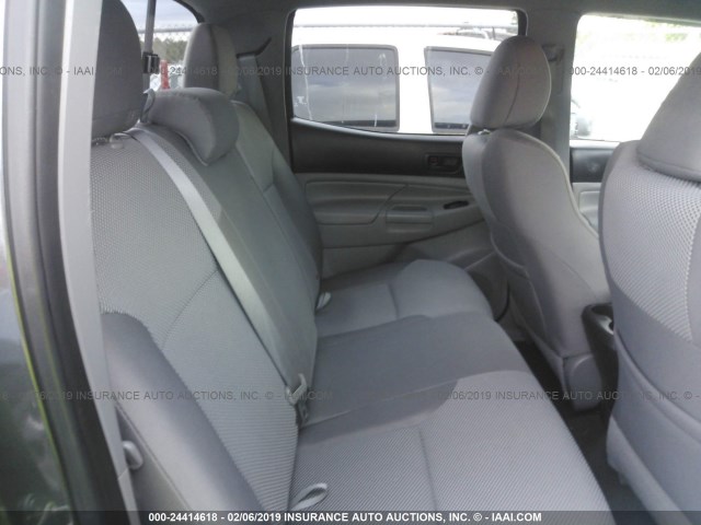 5TFJU4GN4FX088682 - 2015 TOYOTA TACOMA DOUBLE CAB PRERUNNER GRAY photo 8