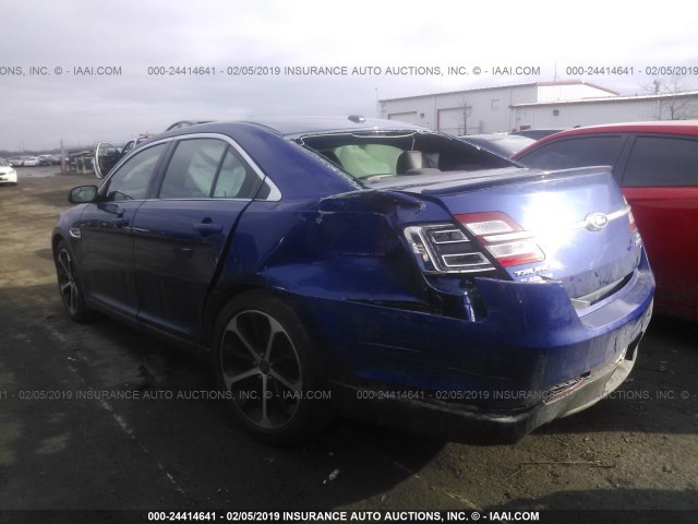 1FAHP2E80FG188372 - 2015 FORD TAURUS SEL BLUE photo 3