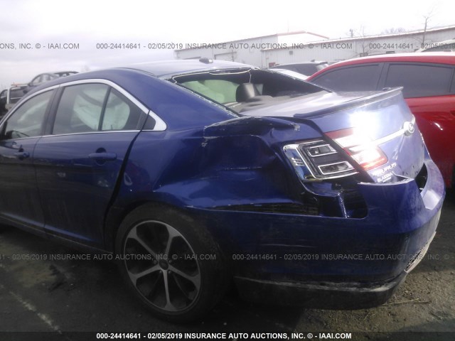 1FAHP2E80FG188372 - 2015 FORD TAURUS SEL BLUE photo 6