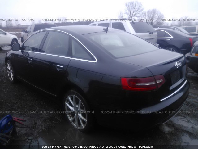 WAUFGAFB7BN055486 - 2011 AUDI A6 PREMIUM PLUS BLACK photo 3