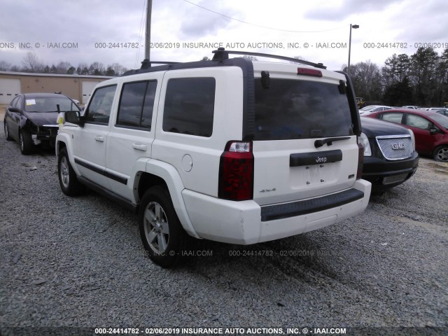 1J8HG48P47C559964 - 2007 JEEP COMMANDER WHITE photo 3