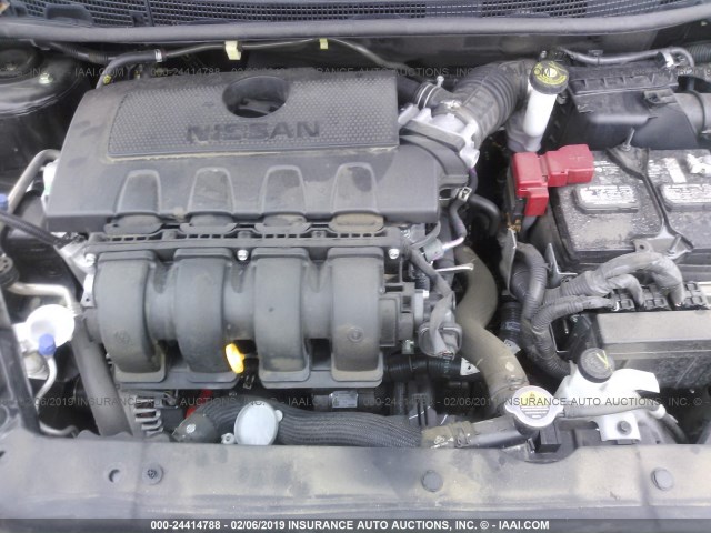 3N1AB7AP7HY369882 - 2017 NISSAN SENTRA S/SV/SR/SL შავი ფოტო 10