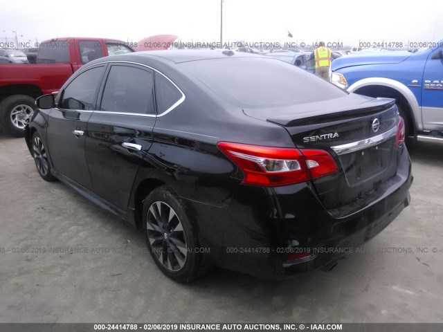 3N1AB7AP7HY369882 - 2017 NISSAN SENTRA S/SV/SR/SL შავი ფოტო 3