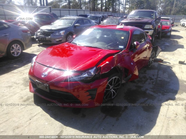 JF1ZNAA19H8700382 - 2017 TOYOTA 86 SPECIAL EDITION RED photo 2