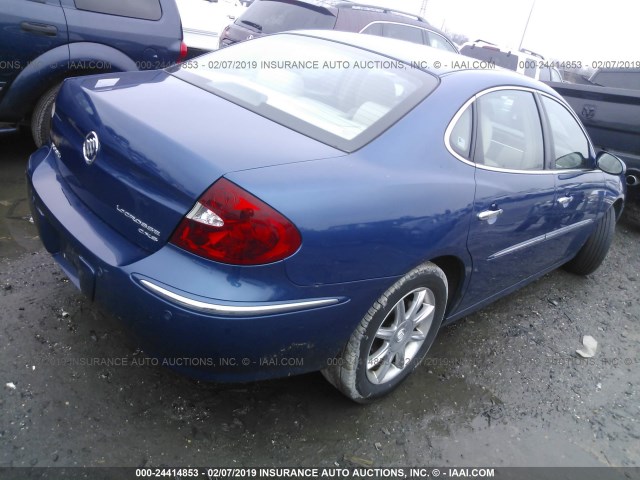 2G4WE567151191240 - 2005 BUICK LACROSSE CXS BLUE photo 4