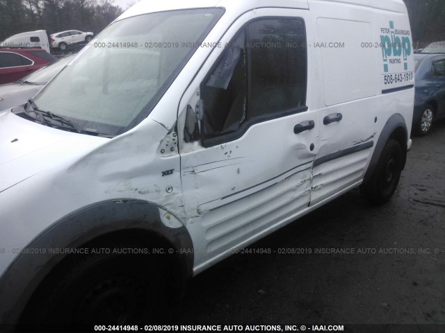 NM0LS7BN5AT022601 - 2010 FORD TRANSIT CONNECT XLT WHITE photo 6