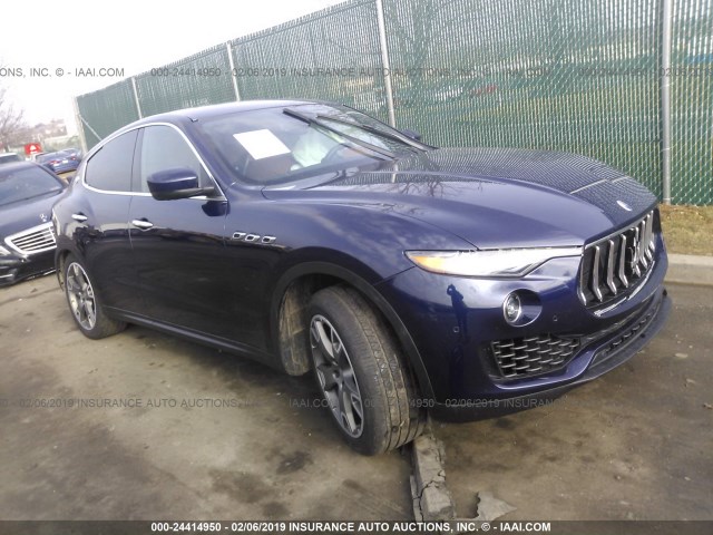 ZN661XUA7JX303609 - 2018 MASERATI LEVANTE BLUE photo 1