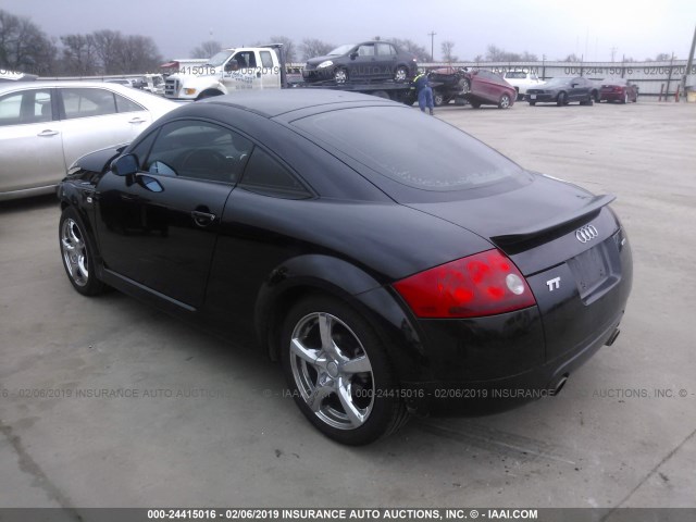 TRUWT28N511047040 - 2001 AUDI TT QUATTRO BLACK photo 3