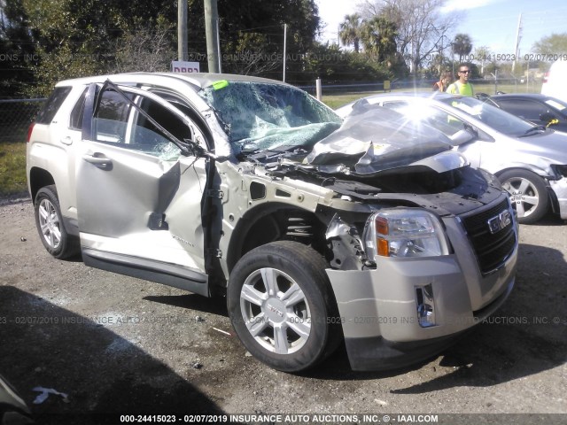 2GKALMEK0E6190382 - 2014 GMC TERRAIN SLE Champagne photo 1