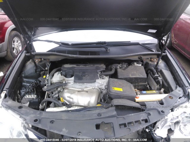 4T1BF1FK4CU055940 - 2012 TOYOTA CAMRY SE/LE/XLE BLACK photo 10