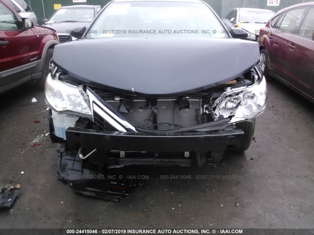 4T1BF1FK4CU055940 - 2012 TOYOTA CAMRY SE/LE/XLE BLACK photo 6