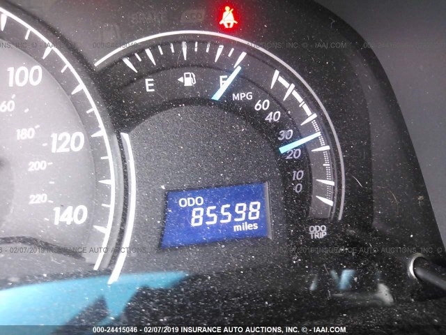 4T1BF1FK4CU055940 - 2012 TOYOTA CAMRY SE/LE/XLE BLACK photo 7