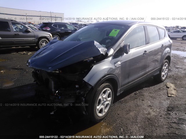 1FMCU0F77HUB94158 - 2017 FORD ESCAPE S GRAY photo 2