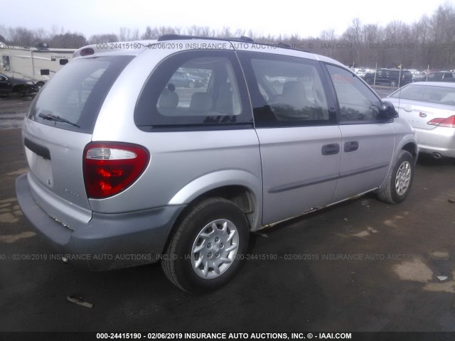 1C4GJ25332B565764 - 2002 CHRYSLER VOYAGER SILVER photo 4