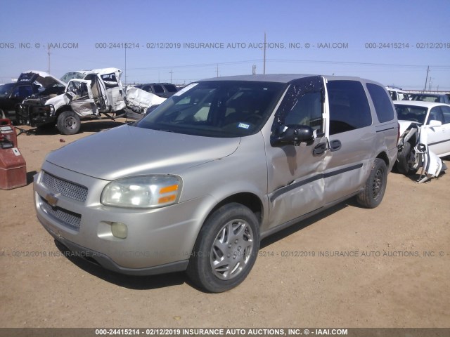 1GNDV23WX8D187287 - 2008 CHEVROLET UPLANDER LS BEIGE photo 2