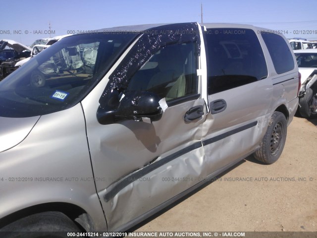 1GNDV23WX8D187287 - 2008 CHEVROLET UPLANDER LS BEIGE photo 6