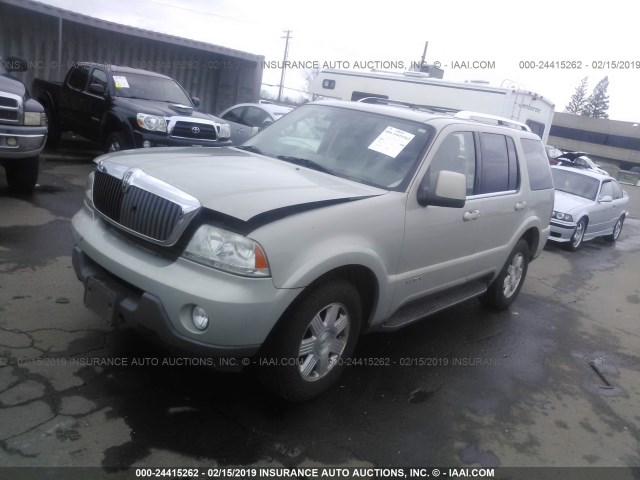 5LMEU78H43ZJ20843 - 2003 LINCOLN AVIATOR 金色 照片 2