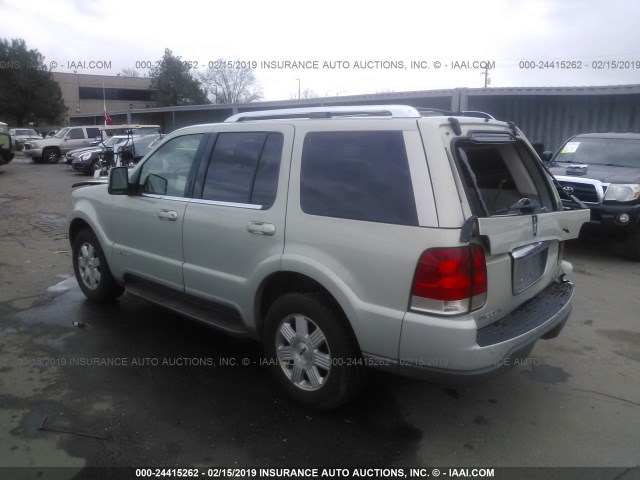 5LMEU78H43ZJ20843 - 2003 LINCOLN AVIATOR 金色 照片 3