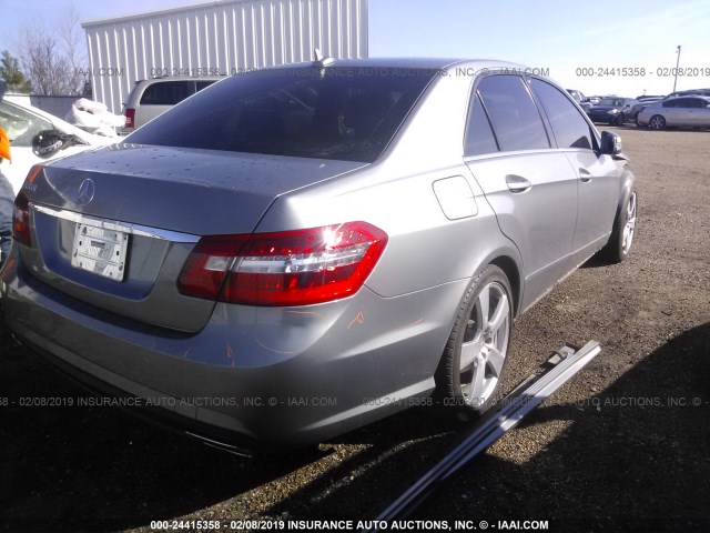 WDDHF5GB1BA460213 - 2011 MERCEDES-BENZ E 350 GRAY photo 4