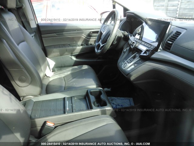 5FNRL6H7XJB054136 - 2018 HONDA ODYSSEY EXL GRAY photo 5