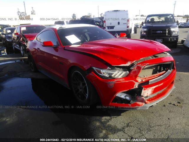 1FA6P8CF6G5221044 - 2016 FORD MUSTANG GT RED photo 1