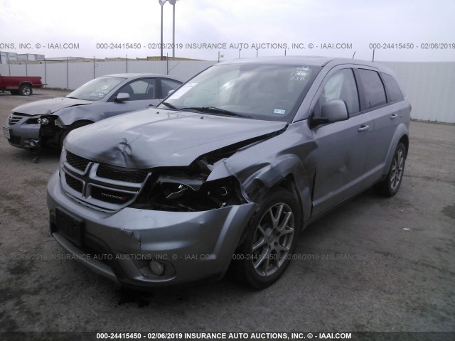 3C4PDCEGXGT101702 - 2016 DODGE JOURNEY R/T SILVER photo 2