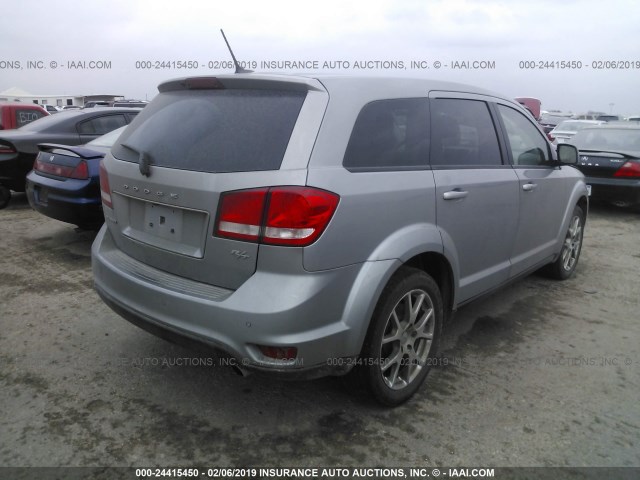 3C4PDCEGXGT101702 - 2016 DODGE JOURNEY R/T SILVER photo 4