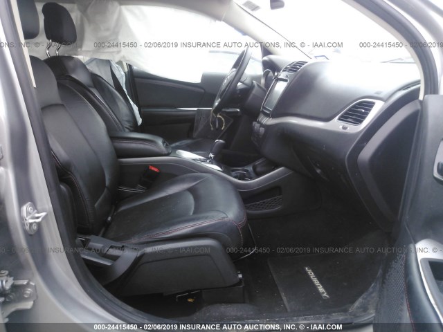 3C4PDCEGXGT101702 - 2016 DODGE JOURNEY R/T SILVER photo 5