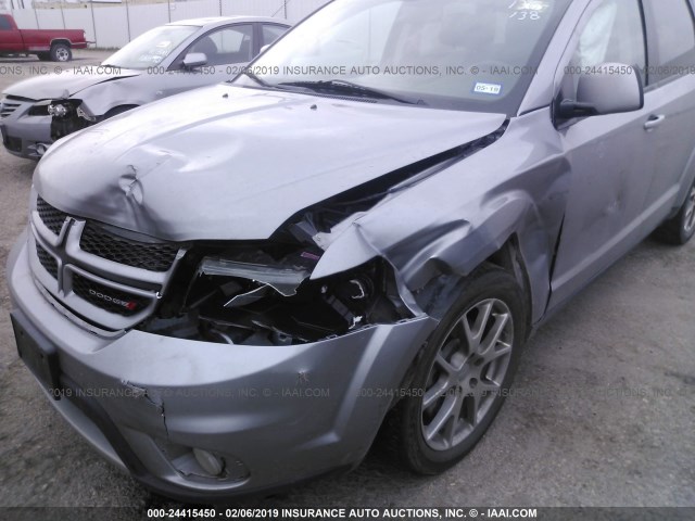 3C4PDCEGXGT101702 - 2016 DODGE JOURNEY R/T SILVER photo 6