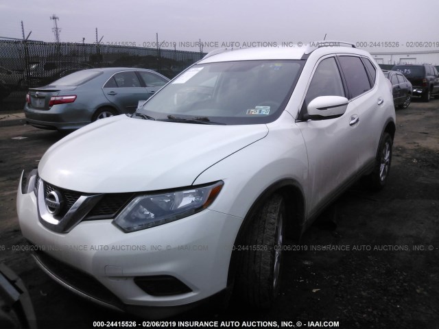 KNMAT2MV9GP704129 - 2016 NISSAN ROGUE S/SL/SV WHITE photo 1