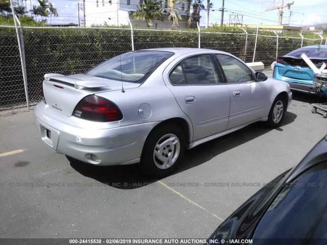 1G2NE52E05M196779 - 2005 PONTIAC GRAND AM SE SILVER photo 4