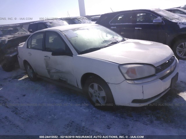 1G1ZT54855F216547 - 2005 CHEVROLET MALIBU LS WHITE photo 1