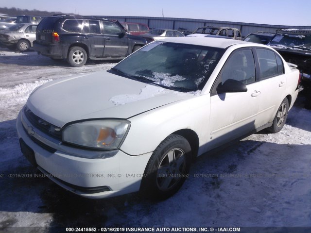1G1ZT54855F216547 - 2005 CHEVROLET MALIBU LS WHITE photo 2