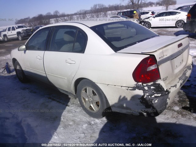1G1ZT54855F216547 - 2005 CHEVROLET MALIBU LS WHITE photo 3