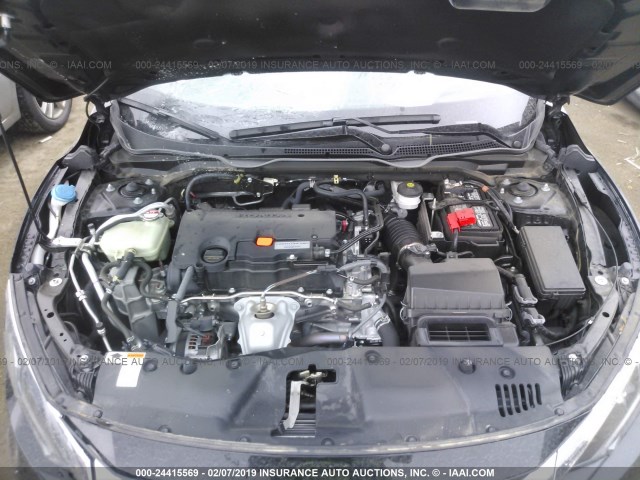 19XFC2E56HE080053 - 2017 HONDA CIVIC LX 黑色 照片 10