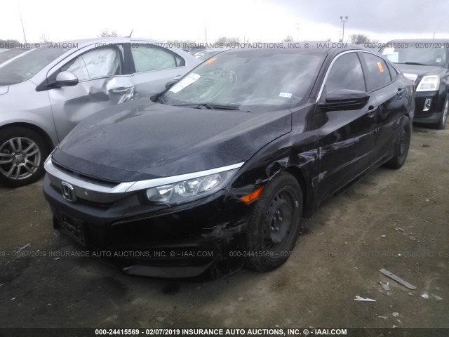 19XFC2E56HE080053 - 2017 HONDA CIVIC LX 黑色 照片 2