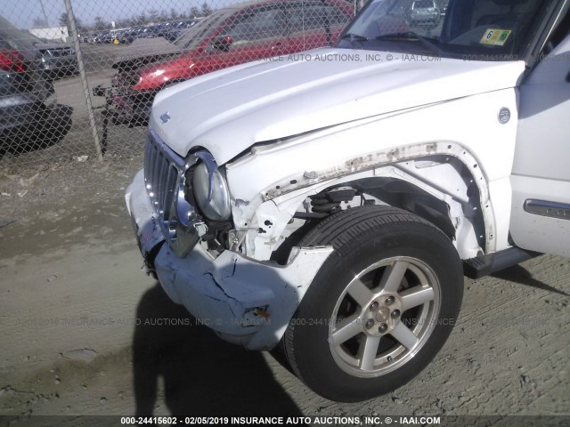 1J4GL58K37W645915 - 2007 JEEP LIBERTY LIMITED WHITE photo 6