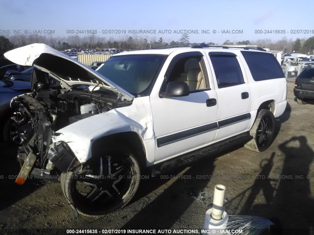 1GNEC16Z64J153031 - 2004 CHEVROLET SUBURBAN C1500 WHITE photo 2