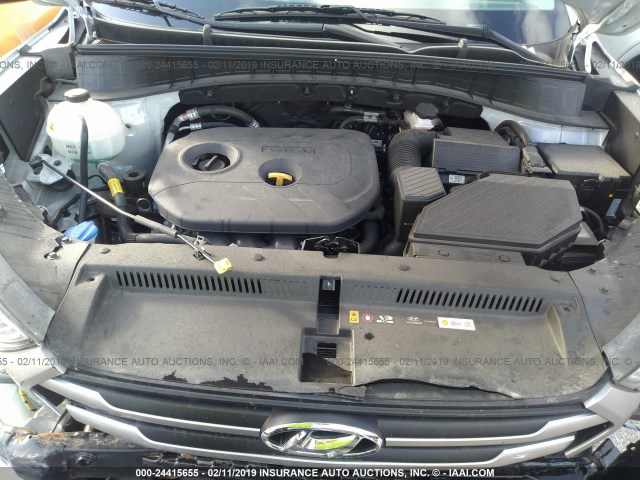 KM8J33A47JU682234 - 2018 HYUNDAI TUCSON LIMITED/SPORT AND ECO/SE SILVER photo 10