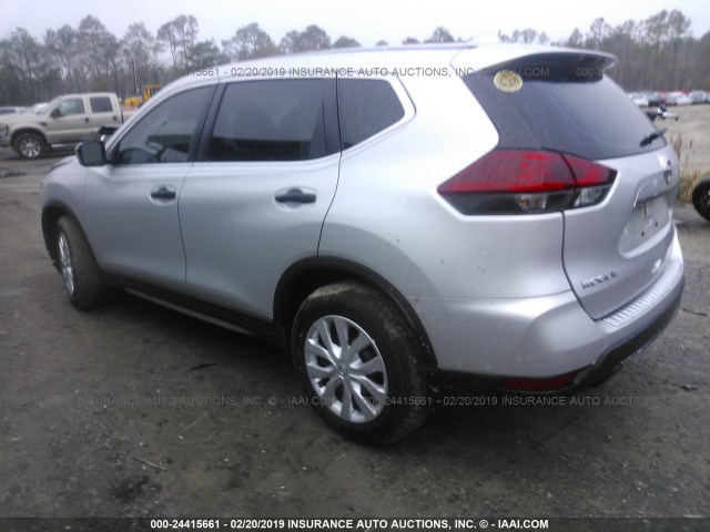 KNMAT2MT3JP565623 - 2018 NISSAN ROGUE S/SV SILVER photo 3