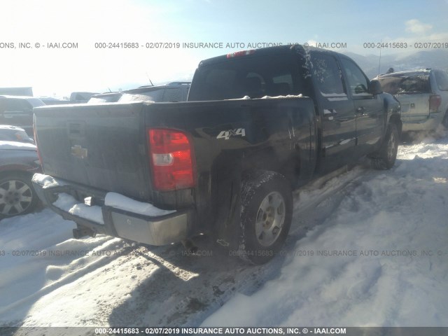 3GCPKSE32BG278047 - 2011 CHEVROLET SILVERADO K1500 LT BLACK photo 4