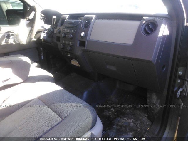 1FTEX1E83AFA87008 - 2010 FORD F150 SUPER CAB GRAY photo 5