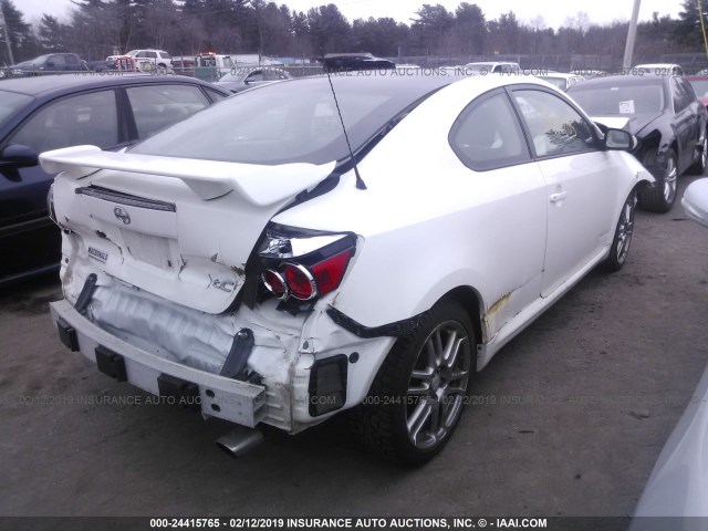 JTKDE167780264382 - 2008 TOYOTA SCION TC WHITE photo 4