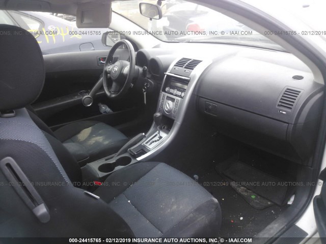 JTKDE167780264382 - 2008 TOYOTA SCION TC WHITE photo 5