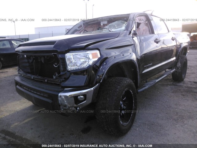 5TFEM5F12HX116195 - 2017 TOYOTA TUNDRA CREWMAX SR5 BLACK photo 6