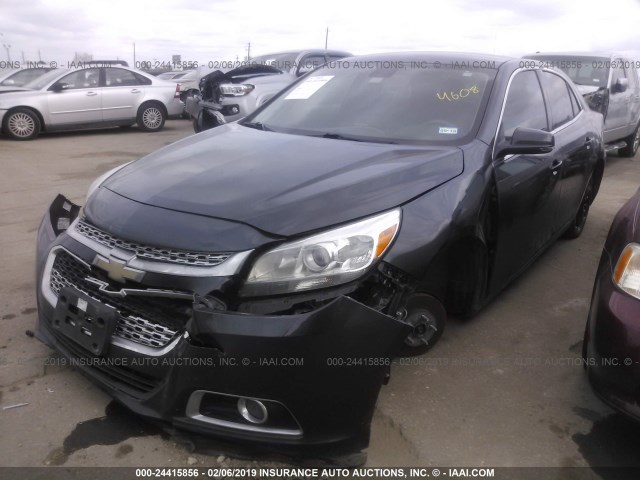 1G11D5SL2FF224608 - 2015 CHEVROLET MALIBU 2LT BLACK photo 2