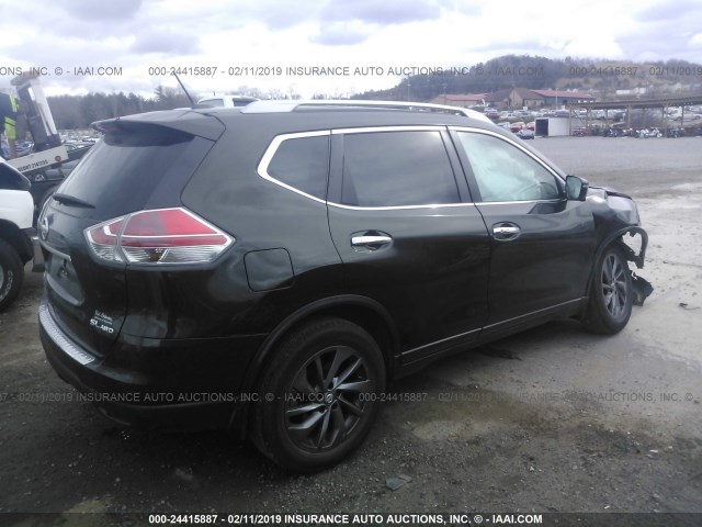 5N1AT2MV8GC829349 - 2016 NISSAN ROGUE S/SL/SV BLACK photo 4